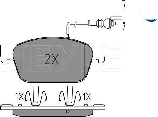 Meyle 025 246 2318/W - Тормозные колодки, дисковые, комплект abcparts.ee