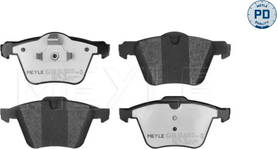Meyle 025 241 4218/PD - Тормозные колодки, дисковые, комплект abcparts.ee