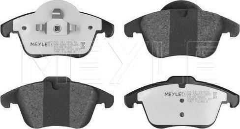Meyle 025 241 2319/PD - Тормозные колодки, дисковые, комплект abcparts.ee