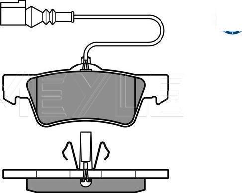 Meyle 025 243 6719/W - Тормозные колодки, дисковые, комплект abcparts.ee