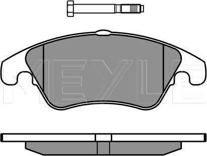 Meyle 025 243 1019 - Тормозные колодки, дисковые, комплект abcparts.ee