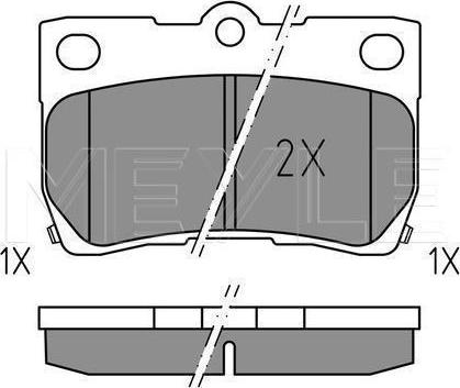 Meyle 025 243 2317 - Тормозные колодки, дисковые, комплект abcparts.ee