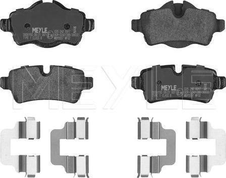 Meyle 025 242 8917 - Тормозные колодки, дисковые, комплект abcparts.ee