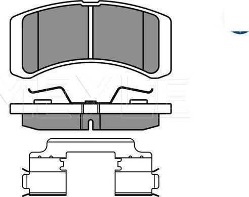 Meyle 025 242 2914/W - Тормозные колодки, дисковые, комплект abcparts.ee