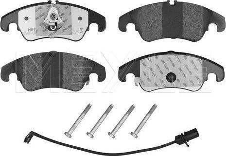 Meyle 025 247 4319/PD - Тормозные колодки, дисковые, комплект abcparts.ee