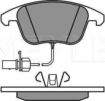 Meyle 025 247 0520/PD - Тормозные колодки, дисковые, комплект abcparts.ee