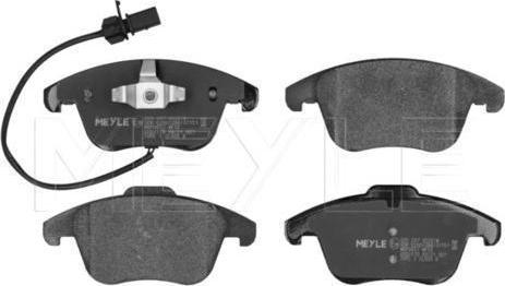Meyle 025 247 0520/W - Тормозные колодки, дисковые, комплект abcparts.ee