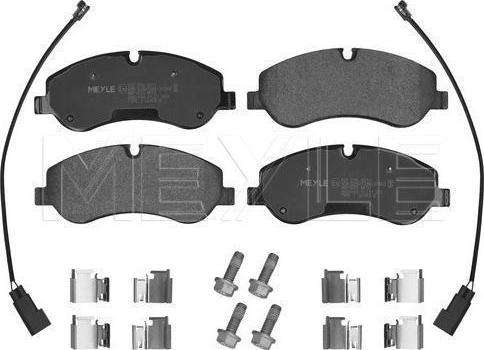 Meyle 025 256 0217 - Тормозные колодки, дисковые, комплект abcparts.ee
