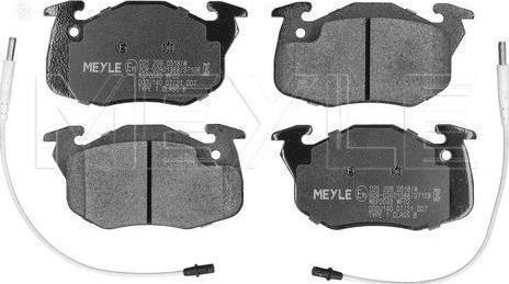 Meyle 025 209 0518/W - Тормозные колодки, дисковые, комплект abcparts.ee