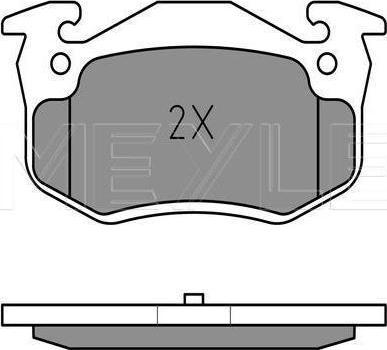 Meyle 025 209 7311/PD - Тормозные колодки, дисковые, комплект abcparts.ee