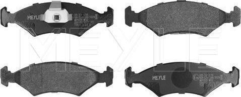 Meyle 025 207 5318 - Тормозные колодки, дисковые, комплект abcparts.ee