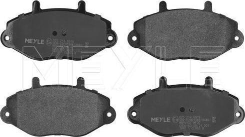 Meyle 025 214 6918 - Тормозные колодки, дисковые, комплект abcparts.ee