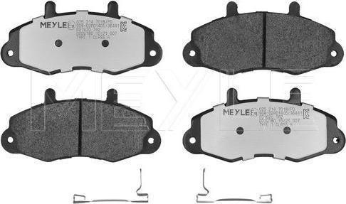 Meyle 025 214 7018/PD - Тормозные колодки, дисковые, комплект abcparts.ee