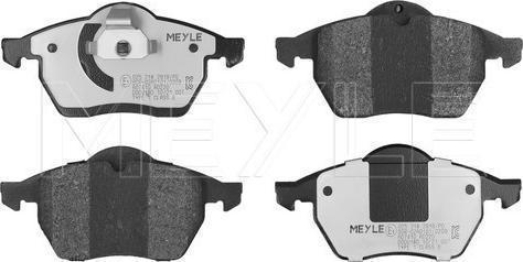 Meyle 025 218 2919/PD - Тормозные колодки, дисковые, комплект abcparts.ee