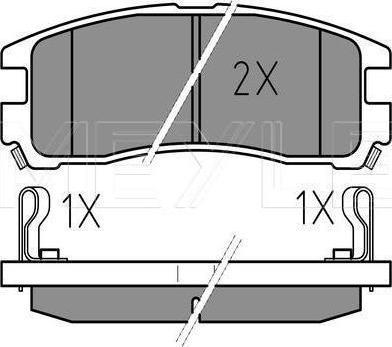 Meyle 025 217 0615/W - Тормозные колодки, дисковые, комплект abcparts.ee
