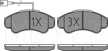 Meyle 025 239 1919/PD - Тормозные колодки, дисковые, комплект abcparts.ee