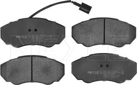 Meyle 025 239 1719/W - Тормозные колодки, дисковые, комплект abcparts.ee