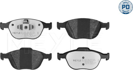 Meyle 025 234 4017/PD - Тормозные колодки, дисковые, комплект abcparts.ee