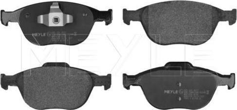 Meyle 025 234 4017 - Тормозные колодки, дисковые, комплект abcparts.ee