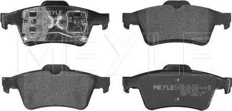 Meyle 025 234 8216 - Тормозные колодки, дисковые, комплект abcparts.ee