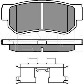 Meyle 025 235 4314/PD - Тормозные колодки, дисковые, комплект abcparts.ee