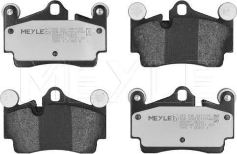 Meyle 025 236 9417/PD - Тормозные колодки, дисковые, комплект abcparts.ee