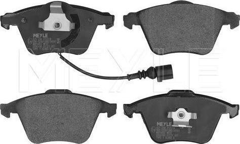 Meyle 025 238 0120/W - Тормозные колодки, дисковые, комплект abcparts.ee
