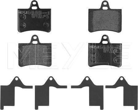 Meyle 025 233 0515 - Тормозные колодки, дисковые, комплект abcparts.ee