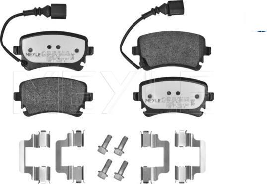Meyle 025 233 2617-1/PD - Тормозные колодки, дисковые, комплект abcparts.ee