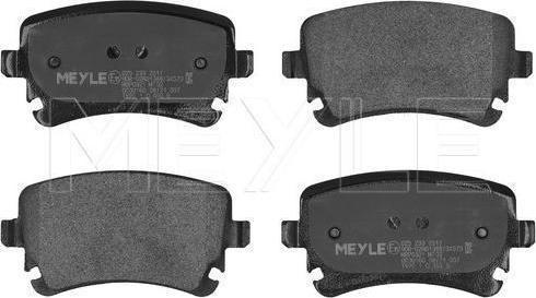 Meyle 025 233 2617 - Тормозные колодки, дисковые, комплект abcparts.ee