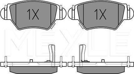 Meyle 025 232 5817/PD - Тормозные колодки, дисковые, комплект abcparts.ee