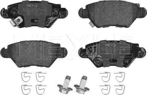 Meyle 025 232 5817/W - Тормозные колодки, дисковые, комплект abcparts.ee