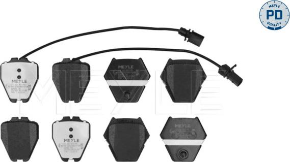 Meyle 025 232 8017/PD - Тормозные колодки, дисковые, комплект abcparts.ee