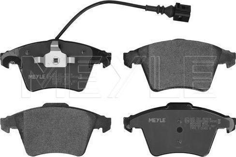 Meyle 025 237 4619/W - Тормозные колодки, дисковые, комплект abcparts.ee