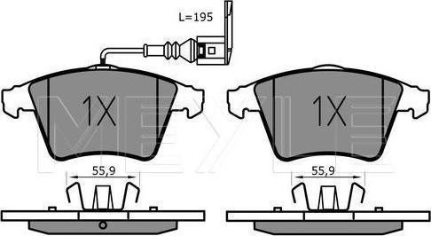 Meyle 025 237 4618/PD - Тормозные колодки, дисковые, комплект abcparts.ee