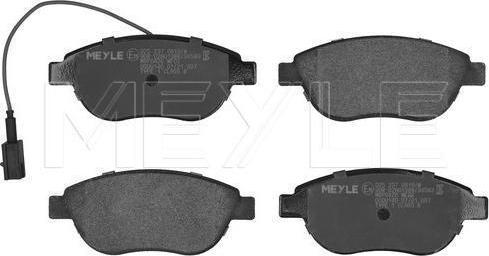 Meyle 025 237 0919/W - Тормозные колодки, дисковые, комплект abcparts.ee