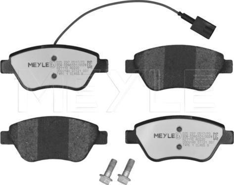 Meyle 025 237 0517/PD - Тормозные колодки, дисковые, комплект abcparts.ee