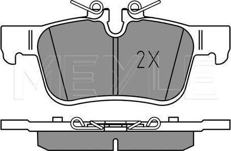 Meyle 025 225 6816/PD - Тормозные колодки, дисковые, комплект abcparts.ee