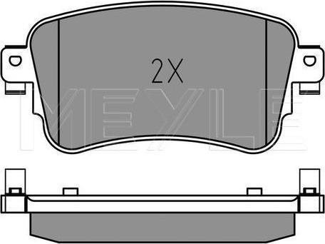 Meyle 025 225 8818 - Тормозные колодки, дисковые, комплект abcparts.ee