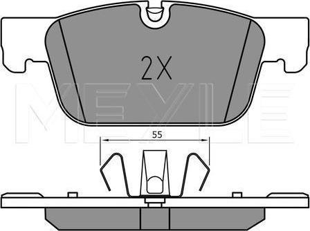 Meyle 025 220 9817/PD - Тормозные колодки, дисковые, комплект abcparts.ee