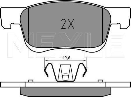 Meyle 025 221 2318 - Тормозные колодки, дисковые, комплект abcparts.ee