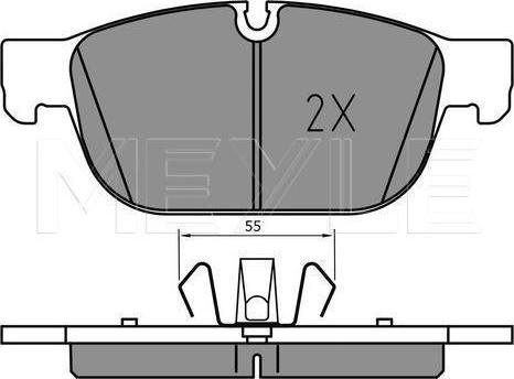 Meyle 025 223 1719/PD - Тормозные колодки, дисковые, комплект abcparts.ee