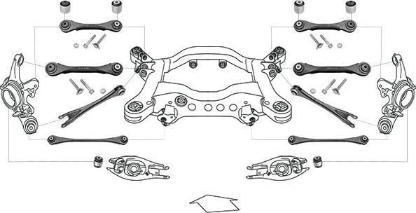 Meyle WG1100310 - Подвеска колеса abcparts.ee