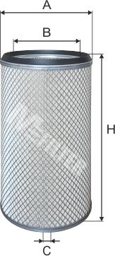 Mfilter A 1601 - Воздушный фильтр двигателя abcparts.ee