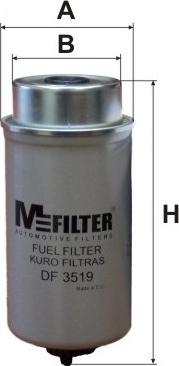 Mfilter DF 3519 - Топливный фильтр abcparts.ee