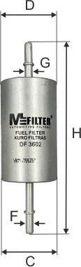 Mfilter DF 3602 - Топливный фильтр abcparts.ee