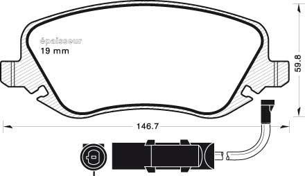 Alanko 10300973 - Тормозные колодки, дисковые, комплект abcparts.ee