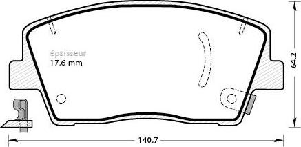Valeo 671247 - Тормозные колодки, дисковые, комплект abcparts.ee