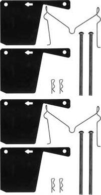 MGA A124 - Комплектующие для колодок дискового тормоза abcparts.ee