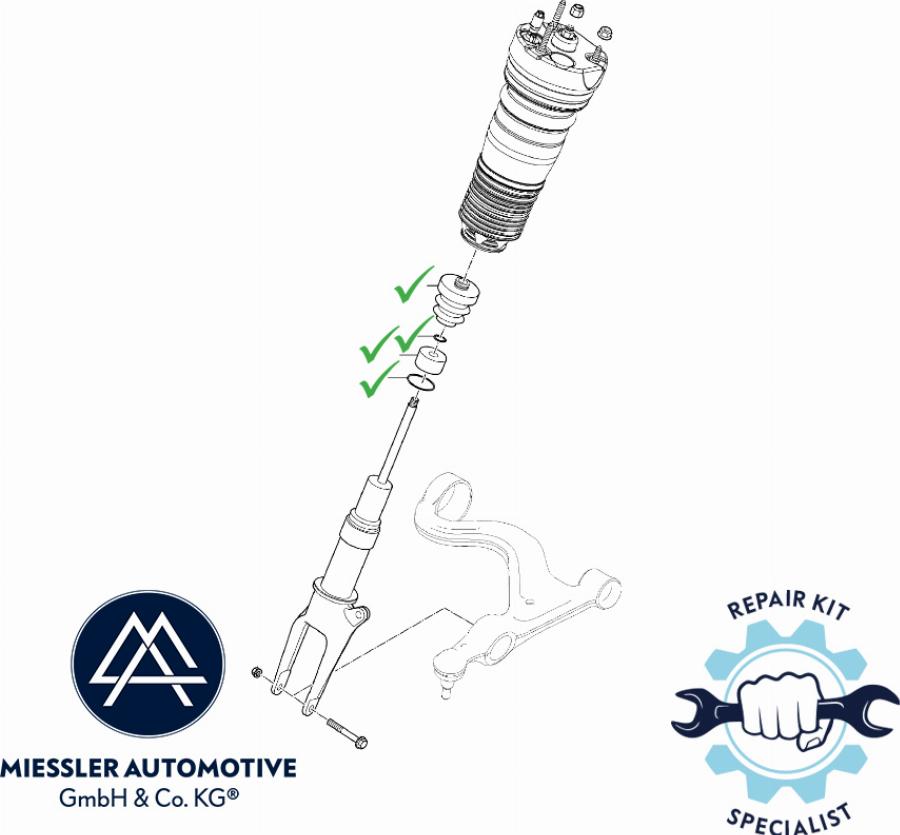 MiesslerAutomotive MA-0000127 - Монтажный комплект, опора амортизационной стойки abcparts.ee